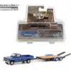 Greenlight 1/64 Hitch & Tow Series 27 - 1981 Chevrolet C-20 Trailering Special with Flatbed Trailer 32270-B