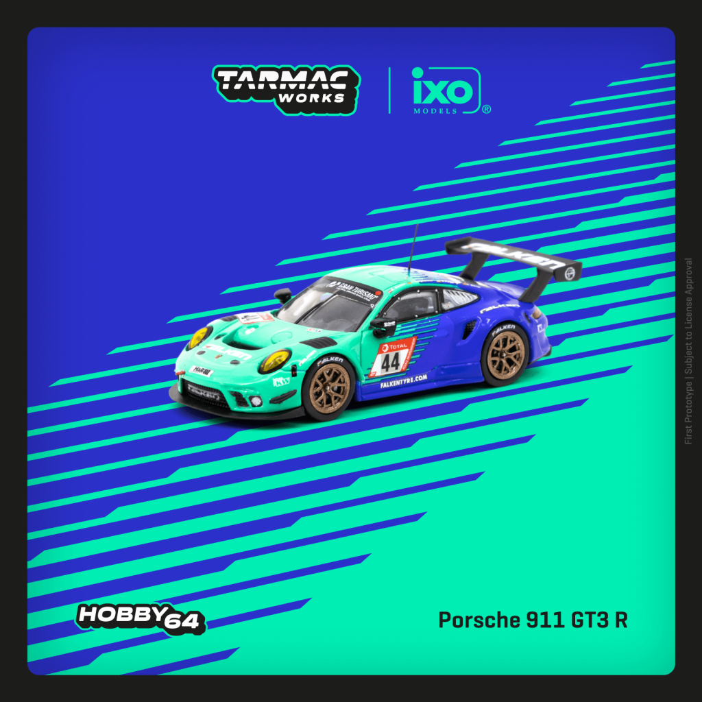 Tarmac Works 1/64 HOBBY64 Porsche 911 GT3 R Nürburgring 24h 2019