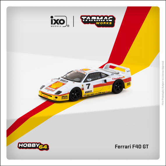 Tarmac Works 1/64 HOBBY64 Ferrari F40 GT Italian GT Championship 1993 Marco Brand