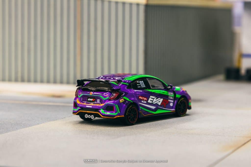 Tarmac Works 1/64 HOBBY64 Honda Civic Type R FK8 EVA Racing T64-TL014-EVA