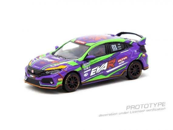 Tarmac Works 1/64 HOBBY64 Honda Civic Type R FK8 EVA Racing T64-TL014-EVA