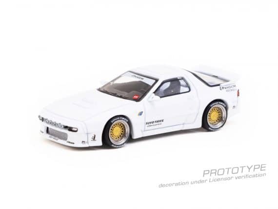 Tarmac Works 1/64 ROAD64 Pandem Mazda RX-7 FC3S White T64R-066-WH