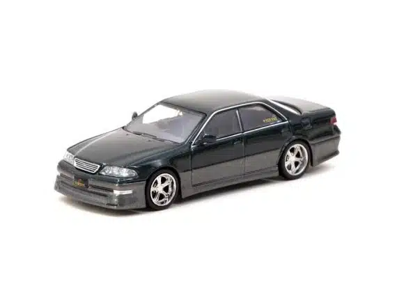 Tarmac Works 1/64 GLOBAL64 VERTEX Toyota Mark II JZX100 Dark Green Metallic