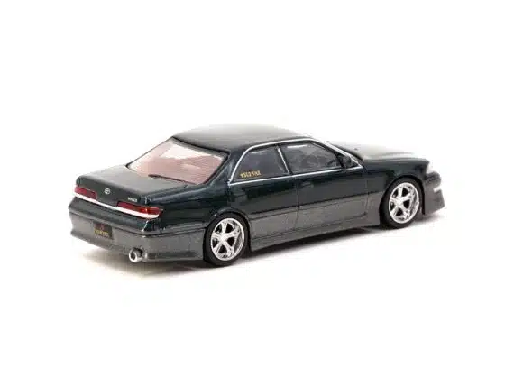 Tarmac Works 1/64 GLOBAL64 VERTEX Toyota Mark II JZX100 Dark Green Metallic