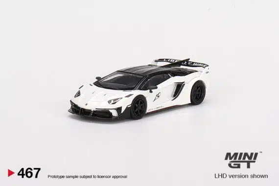 MINI GT No.467 LB-Silhouette WORKS Lamborghini Aventador GT EVO Presentation RHD MGT00467-R