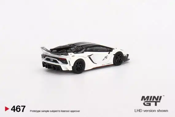 MINI GT No.467 LB-Silhouette WORKS Lamborghini Aventador GT EVO Presentation RHD MGT00467-R