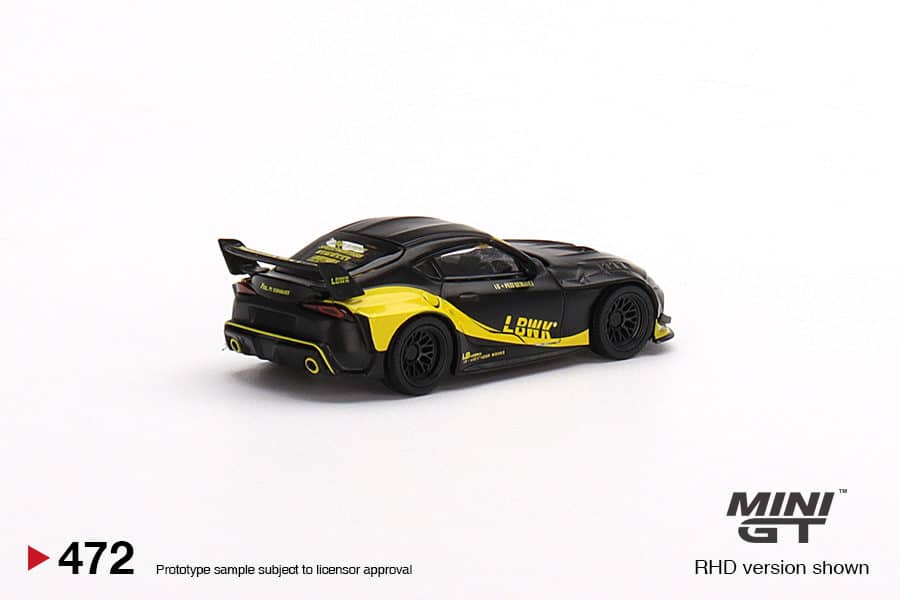 MINI GT No.472 Toyota GR Supra LB-Works Matte Black RHD MGT00472-R