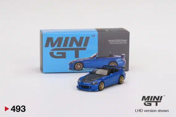 MINI GT No.493 Honda S2000 (AP2) Mugen Monte Carlo Blue Pearl RHD MGT00493-R