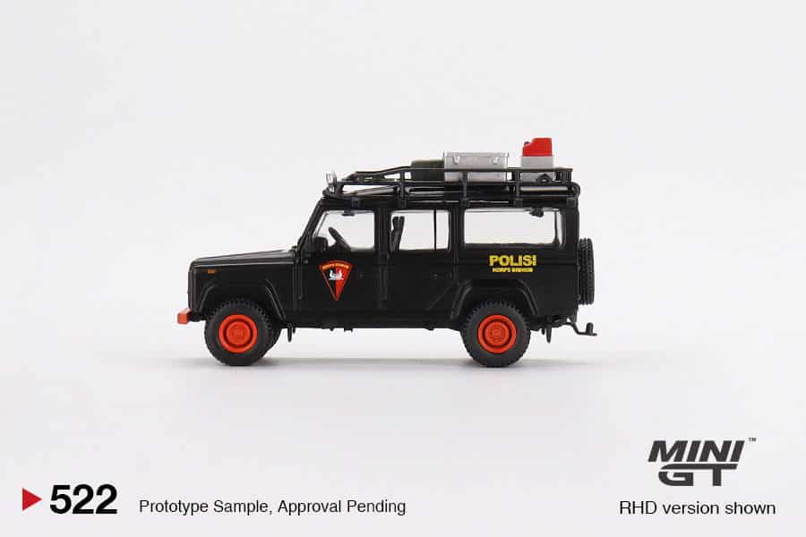 MINI GT No.522 Land Rover Defender 110 Mobile Brigade Corps (KORPS BRIMOB) - EMS Exclusive MGT00522-R