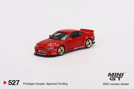 MINI GT No.527 Nissan Silvia (S15) Rocket Bunny Red RHD MGT00527-R