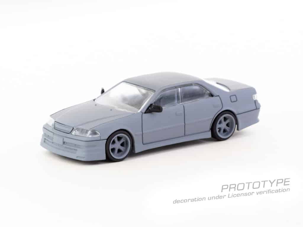 Tarmac Works 1/64 GLOBAL64 VERTEX Toyota Mark II JZX100 Dark Green Metallic