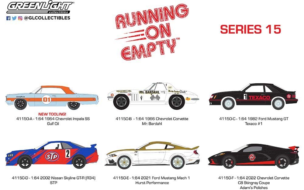 Greenlight 1/64 Running On Empty Series 15 - 2002 Nissan Skyline GT-R 41150-D