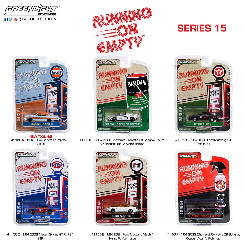 Greenlight 1/64 Running On Empty Series 15 - 2002 Nissan Skyline GT-R 41150-D
