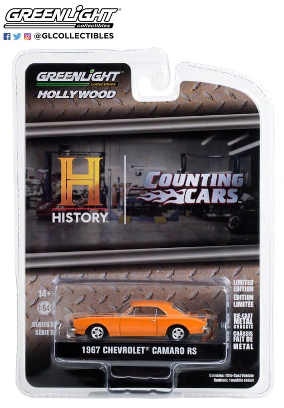 Greenlight 1/64 Hollywood Series 37 - Counting Cars 1967 Chevrolet Camaro RS 44970-F