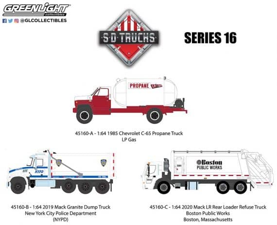 Greenlight 1/64 S D Trucks Series 16 - 2019 Mack Granite Dump Truck 45160-B