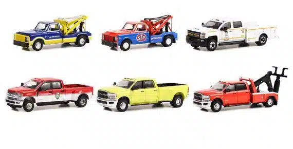 Greenlight 1/64 Dually Drivers Series 11 - 1971 Chevrolet C-30 Dually Wrecker - STP Oil Treatment 46110-B