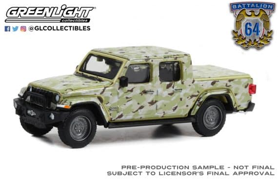 Greenlight 1/64 Battalion 64 Series 3 - 2022 Jeep Gladiator - U.S. Army 61030-F