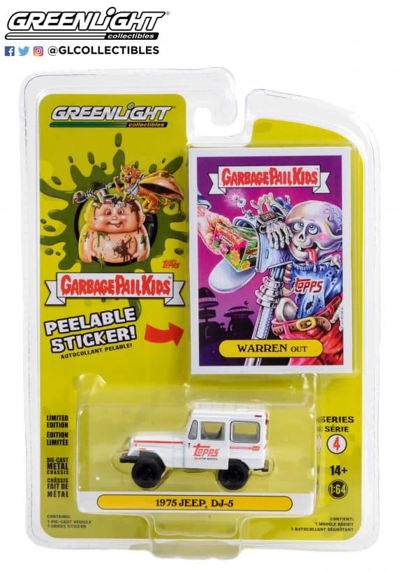 Greenlight 1/64 Garbage Pail Kids Series 4 - 1975 Jeep DJ-5 54070-B