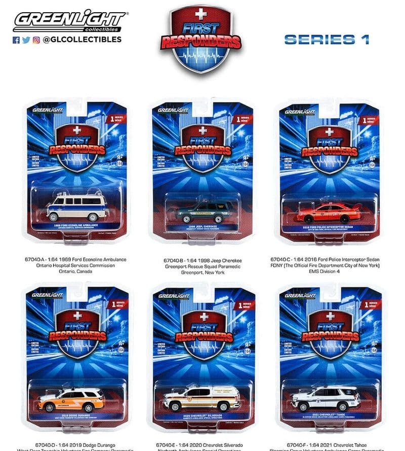 Greenlight 1/64 Chase Car First Responders Series 1 - 2020 Chevrolet Silverado 67040-E (ล้อเขียว)
