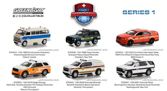 Greenlight 1/64 Chase Car First Responders Series 1 - 2020 Chevrolet Silverado 67040-E (ล้อเขียว)