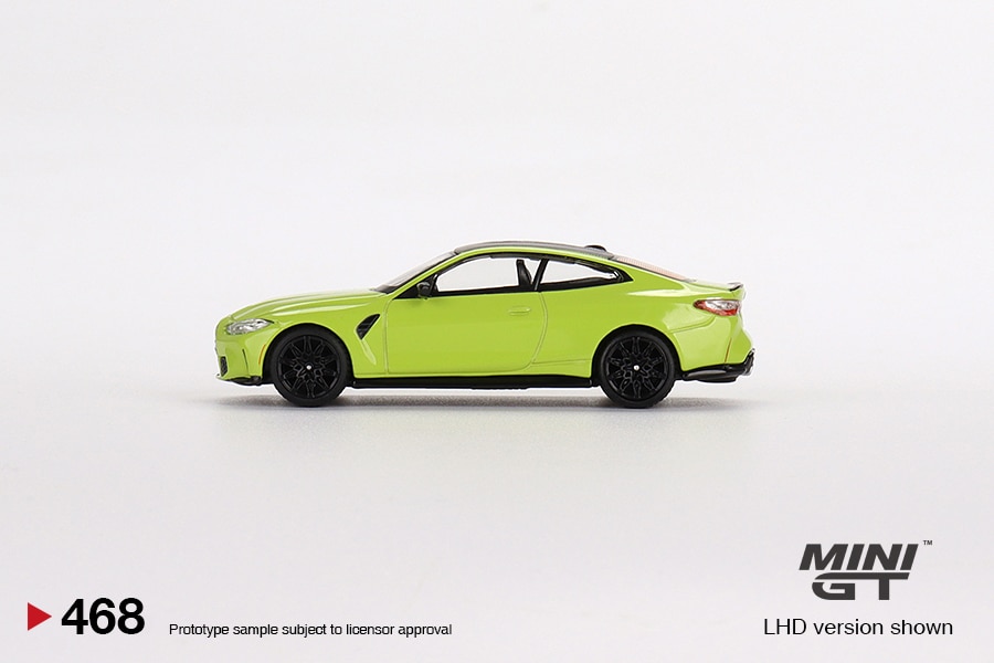 MINI GT No.468 BMW M4 Competition (G82) San Paulo Yellow RHD