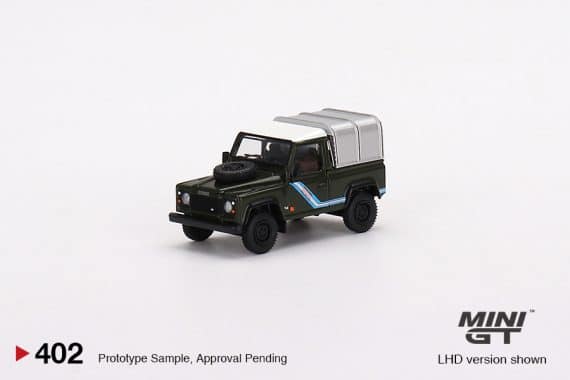 MINI GT No.402 Land Rover Defender 90 Pickup Bronze Green RHD MGT00402-R