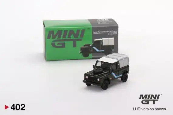 MINI GT No.402 Land Rover Defender 90 Pickup Bronze Green RHD MGT00402-R