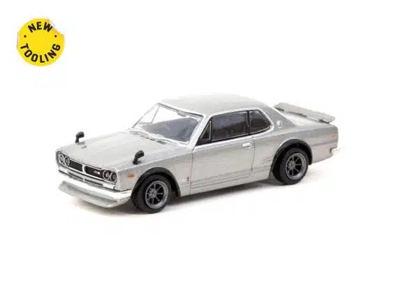 Tarmac Works 1/64 GLOBAL64 Nissan Skyline 2000 GT-R (KPGC10) Silver