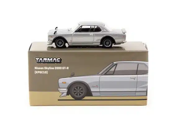 Tarmac Works 1/64 GLOBAL64 Nissan Skyline 2000 GT-R (KPGC10) Silver
