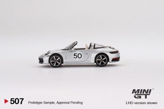 MINI GT No.507 Porsche 911 Targa 4S Heritage Design Edition GT Silver Metallic
