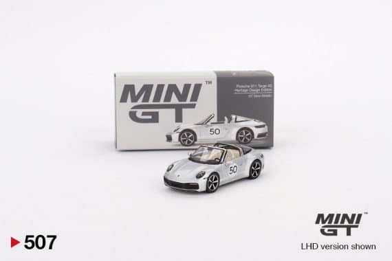 MINI GT No.507 Porsche 911 Targa 4S Heritage Design Edition GT Silver Metallic