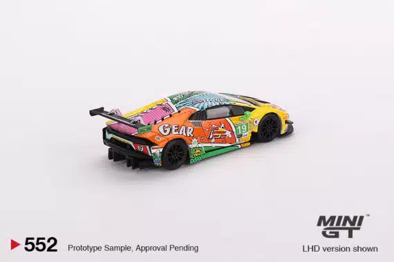 MINI GT No.552 Lamborghini Huracán GT3 EVO #19 GEAR Racing 2020 IMSA Daytona 24 Hrs MGT00552