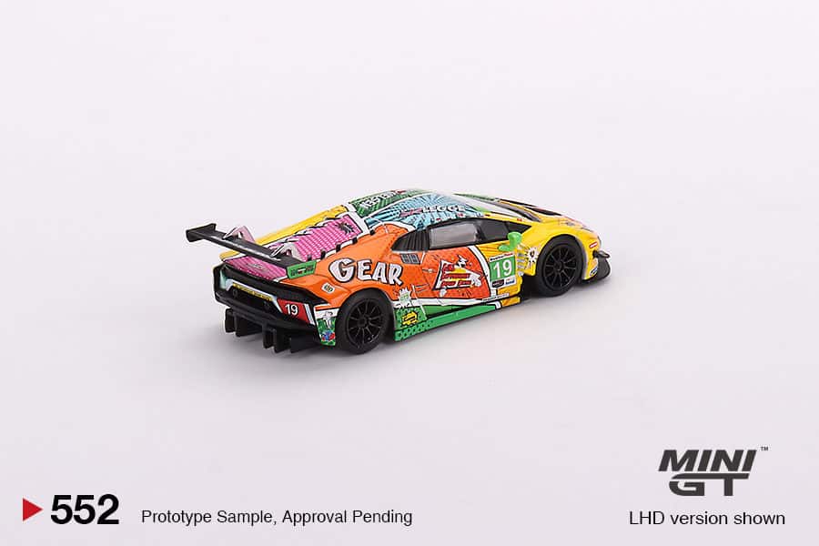 MINI GT No.552 Lamborghini Huracán GT3 EVO #19 GEAR Racing 2020 IMSA Daytona 24 Hrs MGT00552