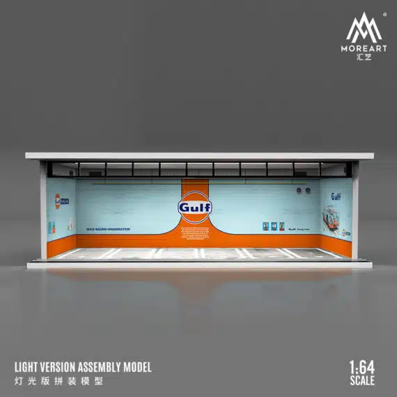MOREART 1/64 Gulf Parking Garage Diorama with LED lights
