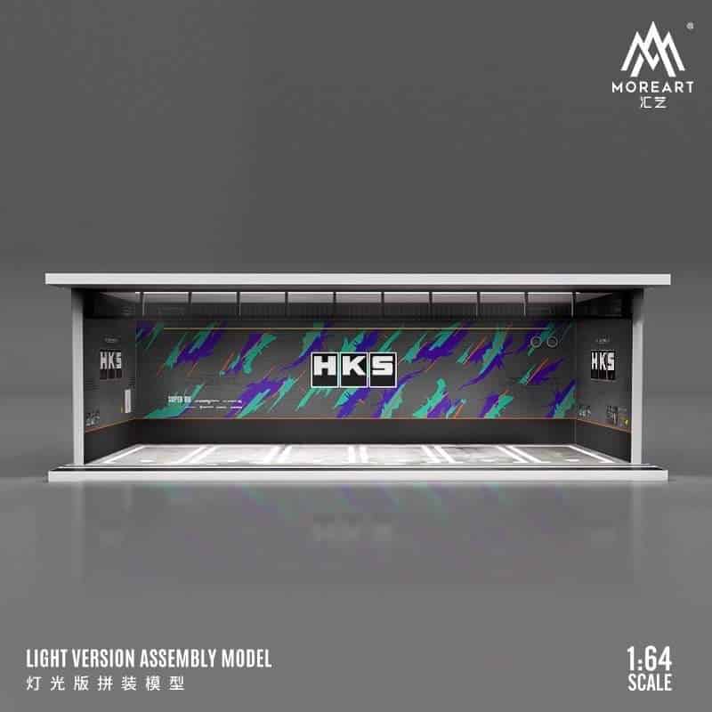 MOREART 1/64 HKS Parking Garage Diorama with LED lights