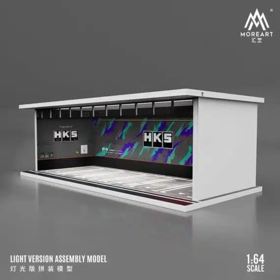MOREART 1/64 HKS Parking Garage Diorama with LED lights