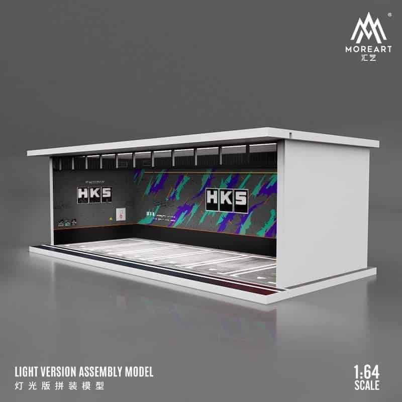 MOREART 1/64 HKS Parking Garage Diorama with LED lights