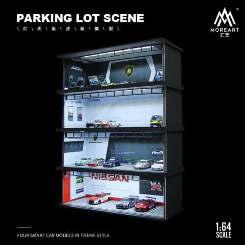 MOREART 1/64 Mazda Parking Garage Diorama with LED lights
