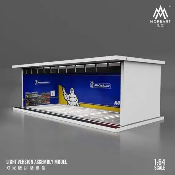 MOREART 1/64 Michelin Parking Garage Diorama with LED lights