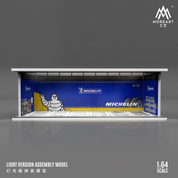 MOREART 1/64 Michelin Parking Garage Diorama with LED lights