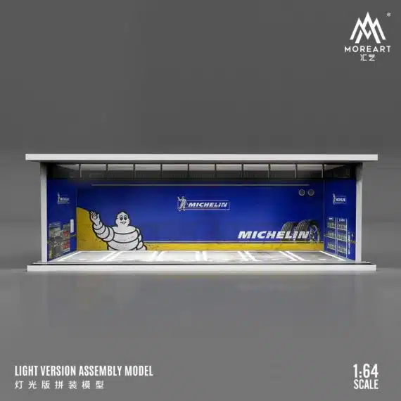 MOREART 1/64 Michelin Parking Garage Diorama with LED lights