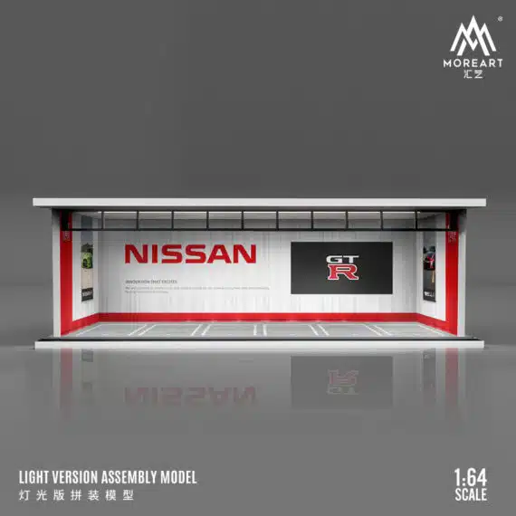 MOREART 1/64 Nissan Parking Garage Diorama with LED lights
