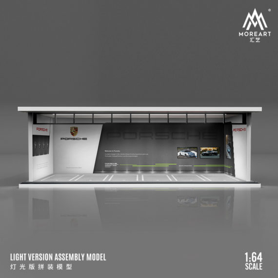 MOREART 1/64 Porsche Parking Garage Diorama with LED lights
