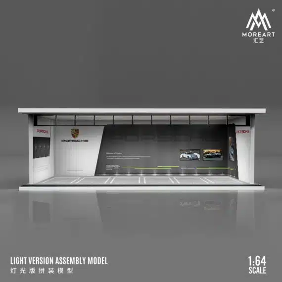 MOREART 1/64 Porsche Parking Garage Diorama with LED lights