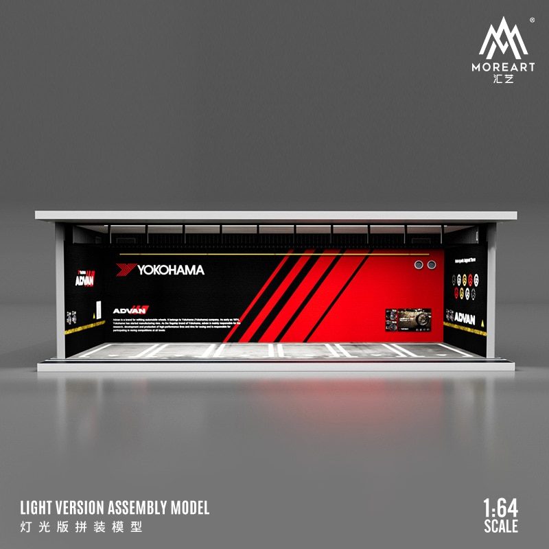 MOREART 1/64 Yokohama Parking Garage Diorama with LED lights