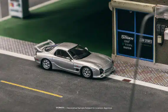 Tarmac Works 1/64 GLOBAL64 Mazda RX-7 FD3S Mazdaspeed A-SpecSilver Stone Metallic