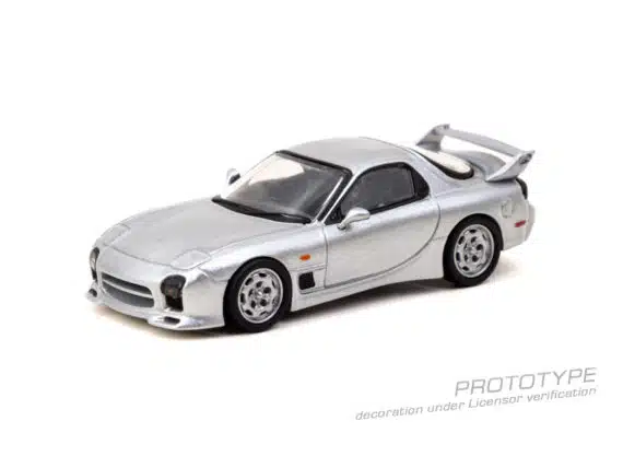 Tarmac Works 1/64 GLOBAL64 Mazda RX-7 FD3S Mazdaspeed A-SpecSilver Stone Metallic