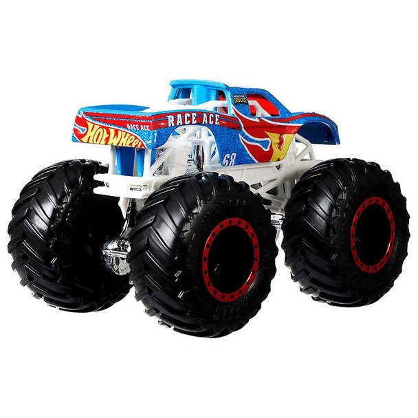 Hot Wheels Monster Trucks Demolition Doubles Gunkster VS Racellace
