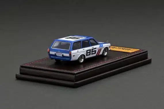 ignition model 1/64 Datsun Bluebird (510) Wagon Blue/White IG2930