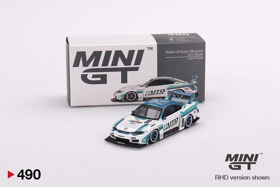 MINI GT No.490 Nissan LB-Super Silhouette S15 SILVIA Auto Finesse RHD MGT00490-R